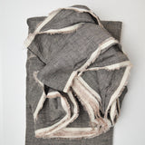 Gray-Brown Lightweight Chambray Woven Fabric - 54" x 144"