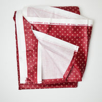 Maroon + Light Beige Print Woven Drapery Fabric with Stain-Resistant Coating - 50" x 102"