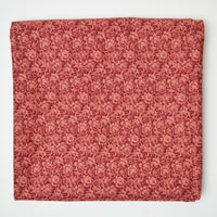 Red + Pink Rose Print Quilting Cotton Fabric - 53" x 108"