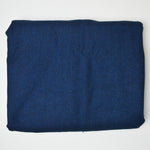 Blue + Black Soft Brushed Flannel Woven Fabric - 46" x 108"