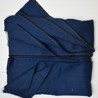 Blue + Black Soft Brushed Flannel Woven Fabric - 46" x 108"