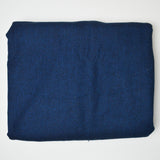 Blue + Black Soft Brushed Flannel Woven Fabric - 46" x 108"