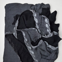 Black Knit Fabric with Reflective Print - 60" x 176"