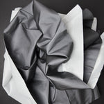 Gray Metallic Rubberized Coating Waterproof Fabric - 44" x 140"