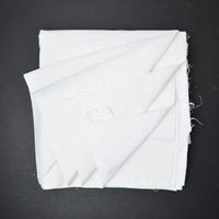 White on Cream Floral Print Quilting Weight Woven Fabric - 43" x 168"