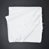 White on Cream Floral Print Quilting Weight Woven Fabric - 43" x 168"