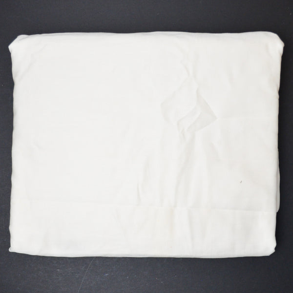 White Satin Weave Drapery Fabric - 34" x 204"