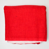 Red Plaid Print Flannel Woven Fabric - 40" x 108"