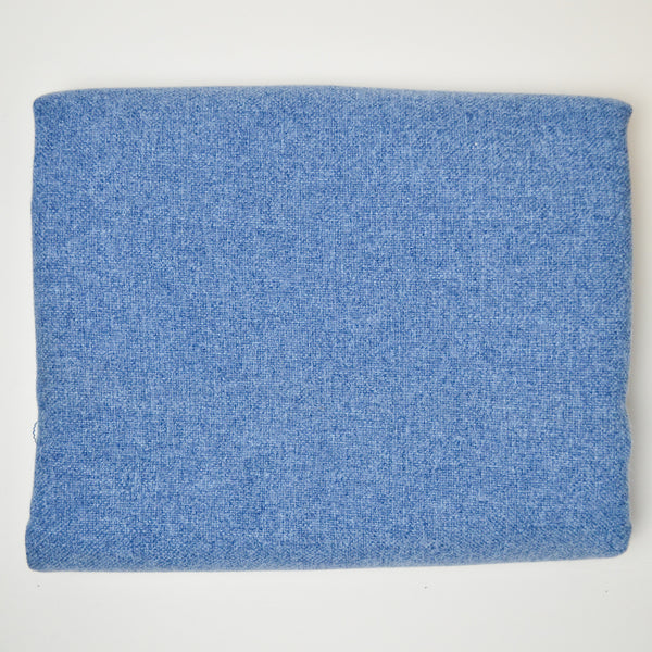 Blue Woolly Woven Upholstery Fabric - 50" x 56"
