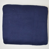 Navy Blue Thick Springy Fleece Fabric - 34" x 60"