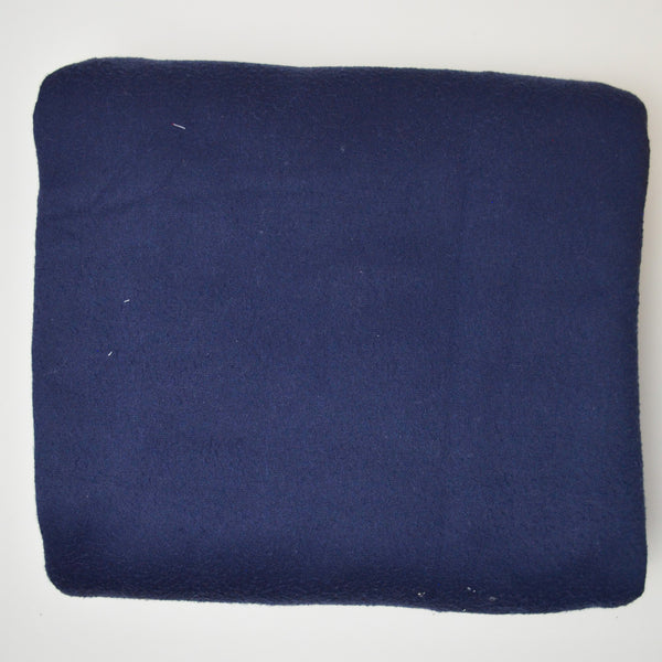 Navy Blue Thick Springy Fleece Fabric - 34" x 60"