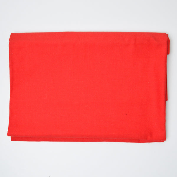 Red Quilting Weight Woven Fabric - 43" x 72"