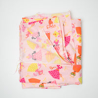 Pink Dress Print Quilting Weight Woven Fabric - 44" x 110"