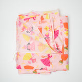 Pink Dress Print Quilting Weight Woven Fabric - 44" x 110"
