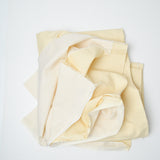 Light Yellow Dotted Quilting Weight Woven Fabric - 36" x 84"