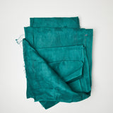 Emerald Green Damask Woven Fabric - 50" x 76"