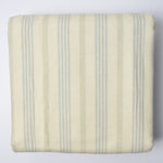 Light Yellow + Beige Striped Flannel Fabric - 41" x 144"