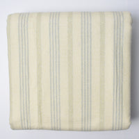 Light Yellow + Beige Striped Flannel Fabric - 41" x 144"