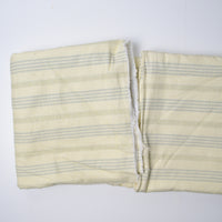 Light Yellow + Beige Striped Flannel Fabric - 41" x 144"