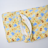 Light Yellow + Cartoon Animal Print Flannel Fabric - 41" x 168"