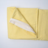 Yellow + White Gingham Flannel Woven Fabric - 44" x 128"