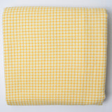 Yellow, White + Orange Plaid Flannel Woven Fabric - 44" x 116"