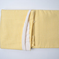 Yellow, White + Orange Plaid Flannel Woven Fabric - 44" x 116"