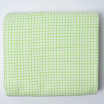Green + White Plaid Flannel Fabric - 43" x 116"