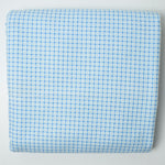Blue + White Plaid Flannel Fabric - 43" x 112"