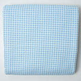 Blue + White Plaid Flannel Fabric - 43" x 112"