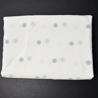 Black Dot Print Semi-Sheer Nylon Grosgrain Woven Fabric - 60" x 152"