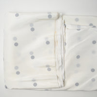 Black Dot Print Semi-Sheer Nylon Grosgrain Woven Fabric - 60" x 152"