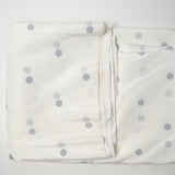 Black Dot Print Semi-Sheer Nylon Grosgrain Woven Fabric - 60" x 152"