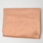 Peach Silky Slub Woven Fabric - 42" x 168"