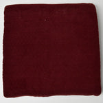 Maroon Cable-Textured Short Pile Fabric - 36" x 64"