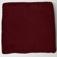 Maroon Cable-Textured Short Pile Fabric - 36" x 64"