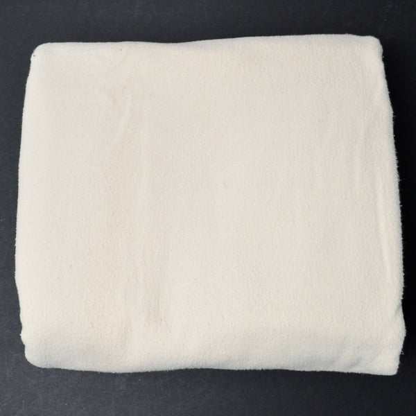 Off-White Washed Flannel Fabric - 70" x 86"