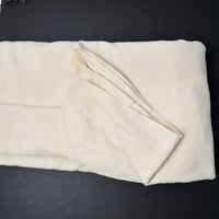 Off-White Washed Flannel Fabric - 70" x 86"