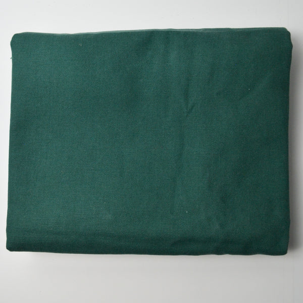 Dark Green Woven Canvas Fabric - 60" x 88"