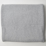 Gray Heather Stretchy Rib Knit Fabric - 52" x 72"