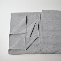 Gray Heather Stretchy Rib Knit Fabric - 52" x 72"