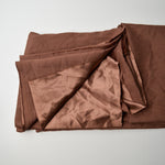 Brown Shiny Satin Woven Fabric - 55" x 144"