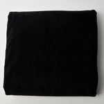 Black Low Pile Velour Knit Fabric - 62" x 64"