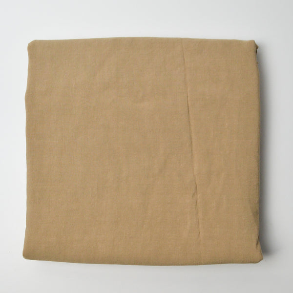 Tan Slub Texture Medium-Weight Woven Fabric - 56" x 80"
