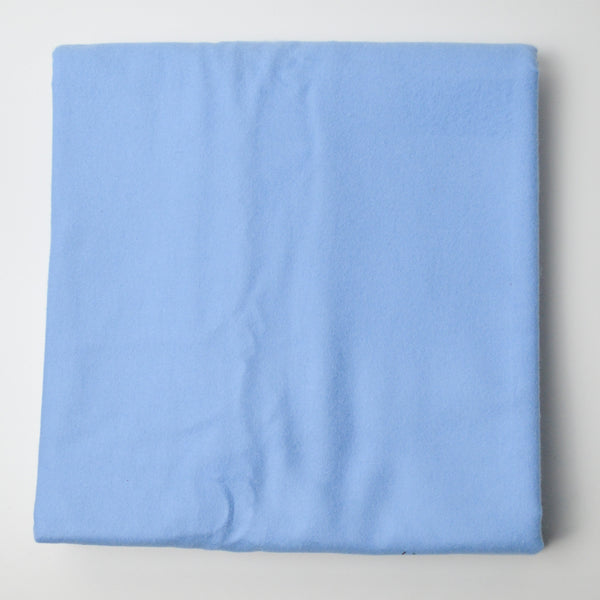 Light Blue Flannel Woven Fabric - 44" x 82"