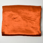 Burnt Orange Textured Flowy Satin Woven Fabric - 62" x 80"