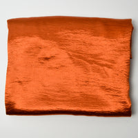 Burnt Orange Textured Flowy Satin Woven Fabric - 62" x 80"