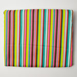 Bright Colorful Striped Quilting Weight Woven Fabric - 44" x 144"