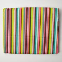 Bright Colorful Striped Quilting Weight Woven Fabric - 44" x 144"