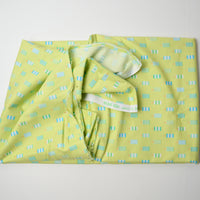Green + Blue Popsicle Print Woven Fabric - 42" x 158"